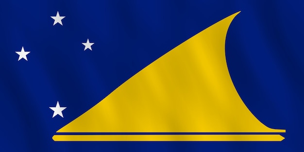 Flaga Tokelau Z Efektem Falowania, Oficjalne Proporcje.