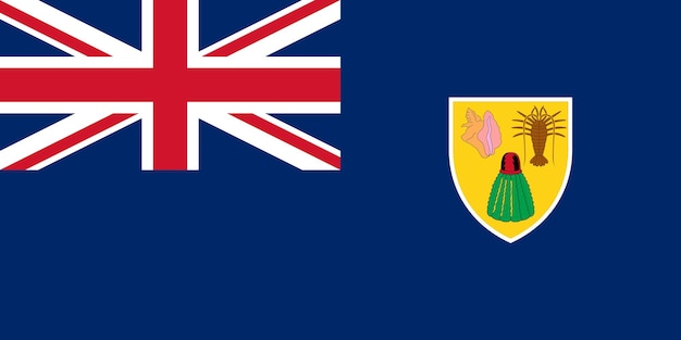 Plik wektorowy flaga turks caicos ilustracji wektorowych