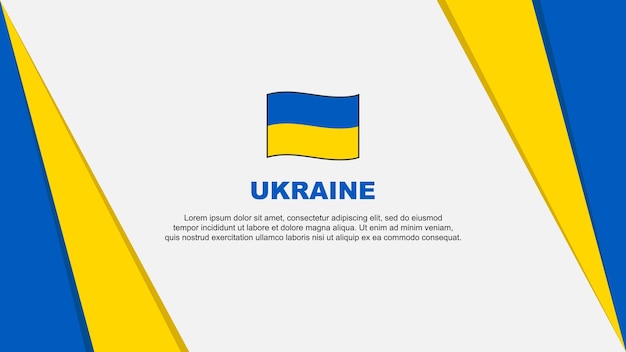 Flaga Ukrainy Abstrakcyjne Tło Szablon Projektu Dzień Niepodległości Ukrainy Transparent Ilustracja Wektorowa Kreskówka Dzień Niepodległości Ukrainy