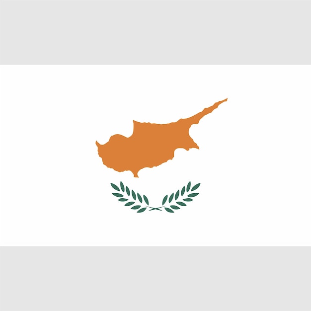 Flaga w kształcie Cypru