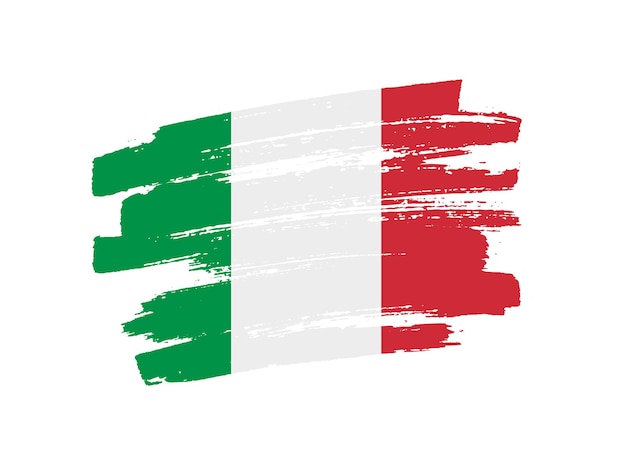 Flaga Włoch Grunge