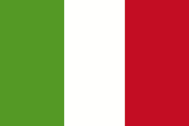 Flaga Z Włoskim Wektorem Flagi W Dół