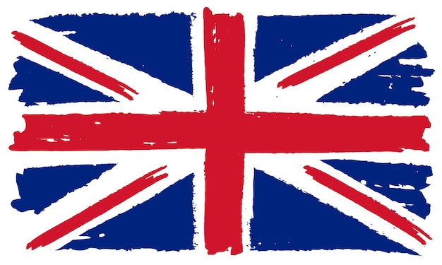 Flaga Zjednoczonego Królestwa W Stylu Grunge