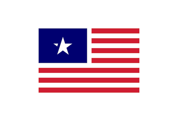 Plik wektorowy flagi stanów zjednoczonych ameryki faliste i płaskie