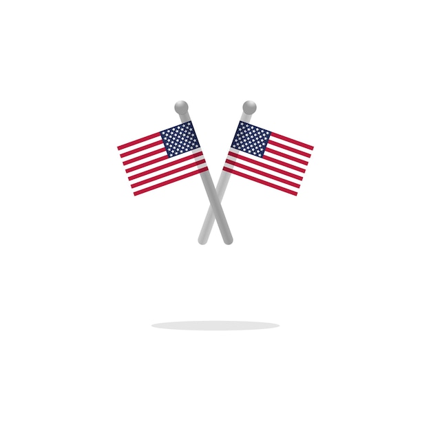 Flagi Usa Do Przekroczenia Ilustracji Wektorowych Stany Zjednoczone Ameryki
