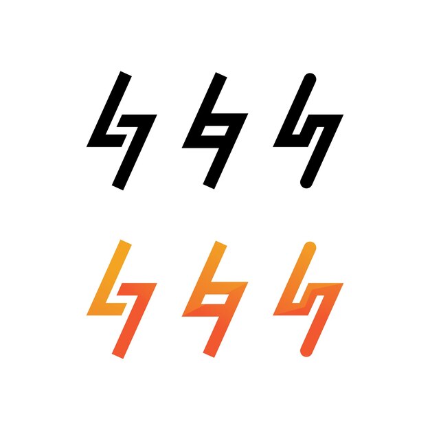 Flash Electric Logo Wektor ikona ilustracja szablon projektu Bolt Energy Iconelectric logo flash wektor śruba