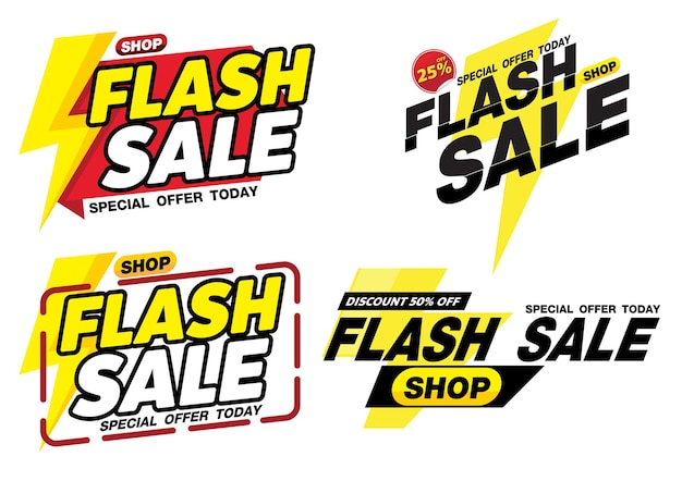 Plik wektorowy flash sprzedaż baner baner projekt tagu dla marketingu