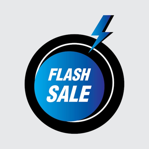 Flash sprzedaż szablon transparent projekt ilustracji wektorowych
