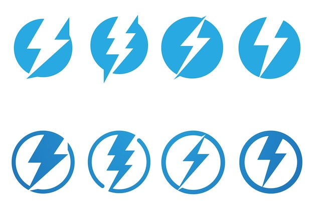 Flash Thunderbolt Logo I Symbol Wektor