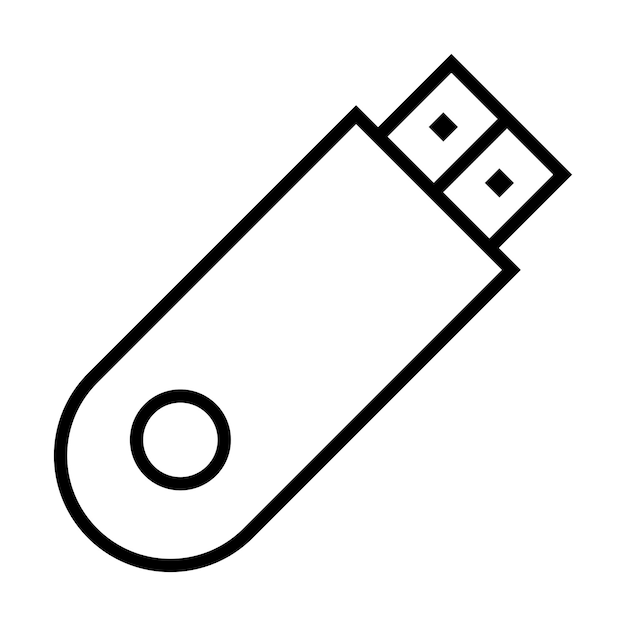Plik wektorowy flashdisk ikona logo wektor szablon projektu