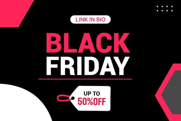 flat black friday Instagram post collection Instagram post black friday sale banner w mediach społecznościowych