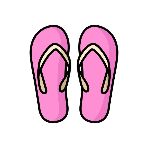 flip flop ikona wektor szablon projektu w białym tle