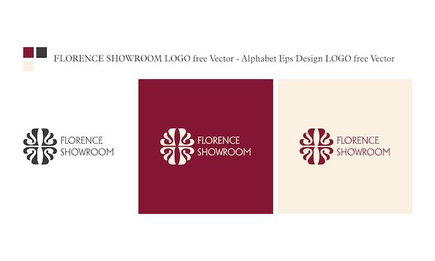 Florencja Showroom Logo Za Darmo Wektor Alfabet Eps Projekt Logo Za Darmo Wektor