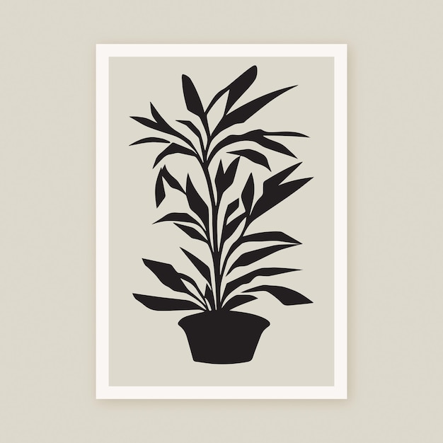 Flower Home Plant Illustration botaniczny druk kwiatowy