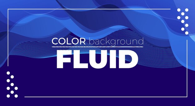 Fluid Color Background Design dla nowoczesnej prezentacji wektorowej