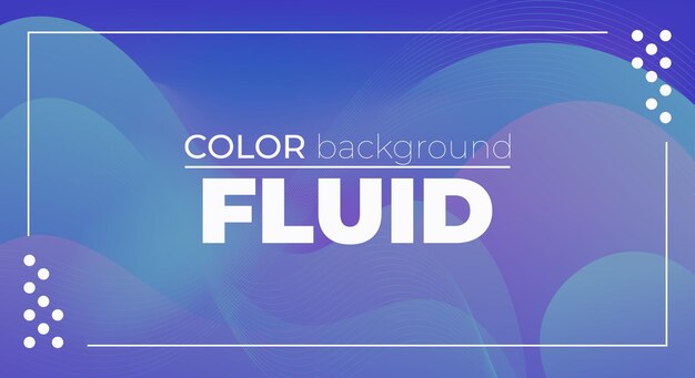 Fluid Color Wave Design dla prezentacji i użytku w Internecie