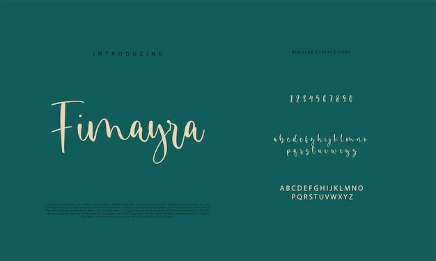 Font Kaligrafia Logotyp Script Pędzel Typ Czcionki Czcionka Ręcznie Pisane Eleganckie Czcionki Dużymi Literami L