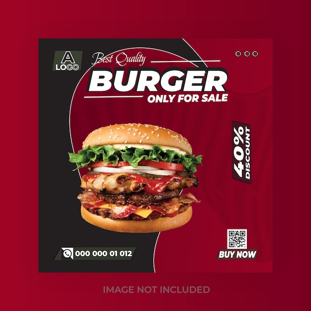 FoodBoosting Ads Social Media Web Banner Design