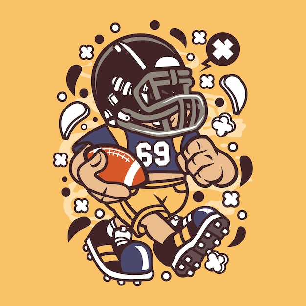 Football Kid Cartoon