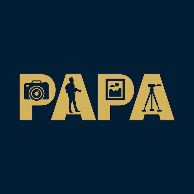 Fotograf Papa T Shirt Design