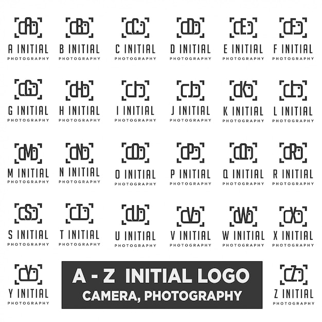 Fotografia Logo Z Kolekcji Wektorowej List Kolekcja