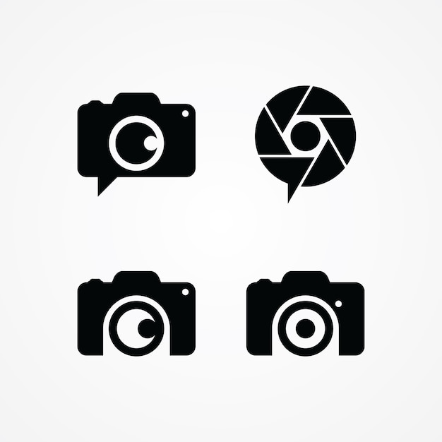 Fotografia Symbol Tematu Logotyp Wektor Sztuki Ilustracji