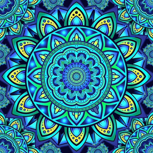 Fractal Kaleidoskop Nowoczesne Tło