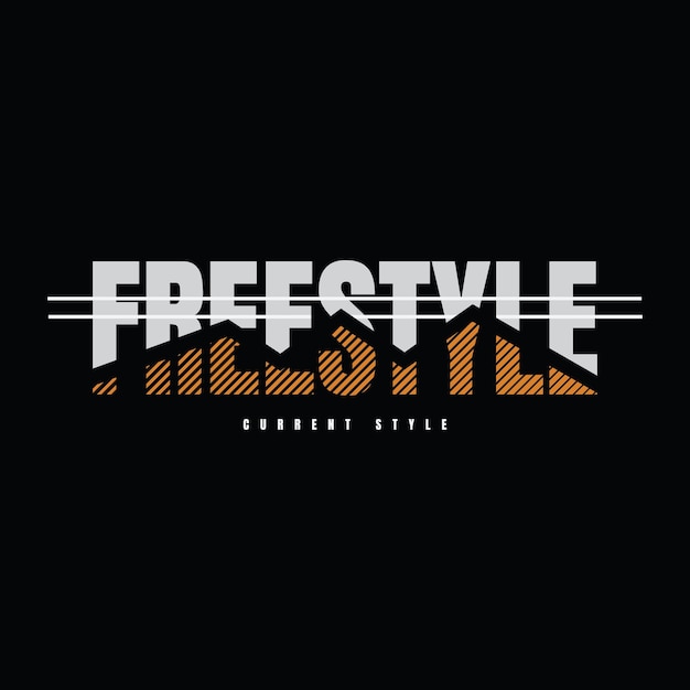 Freestyle Typografia Tshirt I Projekt Odzieży