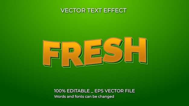 Plik wektorowy fresh_text_style_effect_vector