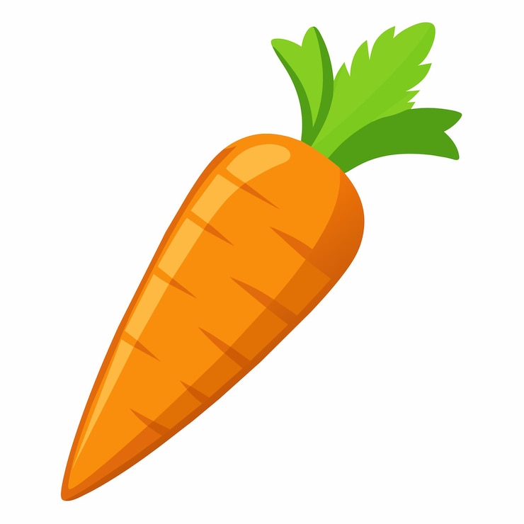 Wektor fresh amp vibrant carrot vector ilustracje podnoszą twoje projekty