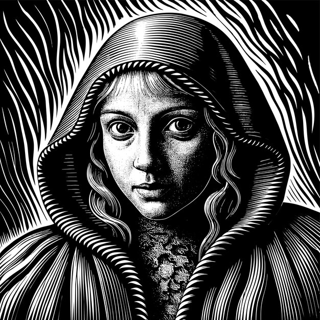 Plik wektorowy frost mage woman ręcznie narysowana płaska stylowa naklejka kreskówkowa ikonka koncepcja izolowana ilustracja