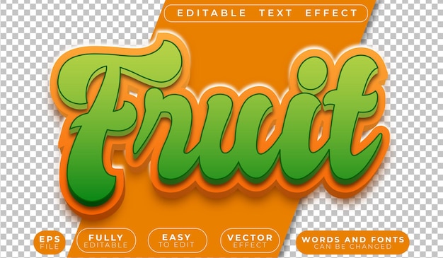 Fruit Green Tropical Citrus Juicy W pełni edytowalny plik tekstowy wektorowy