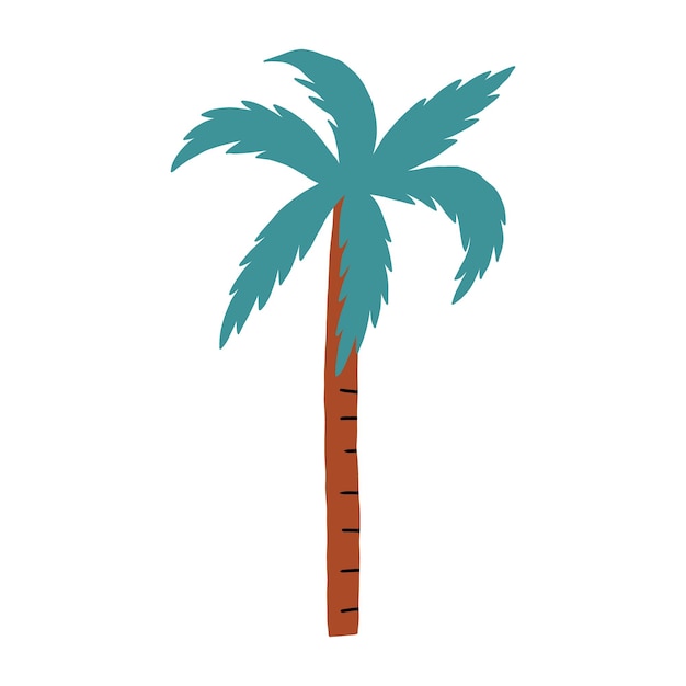 Funky Cute Palm Tree w stylu kreskówek