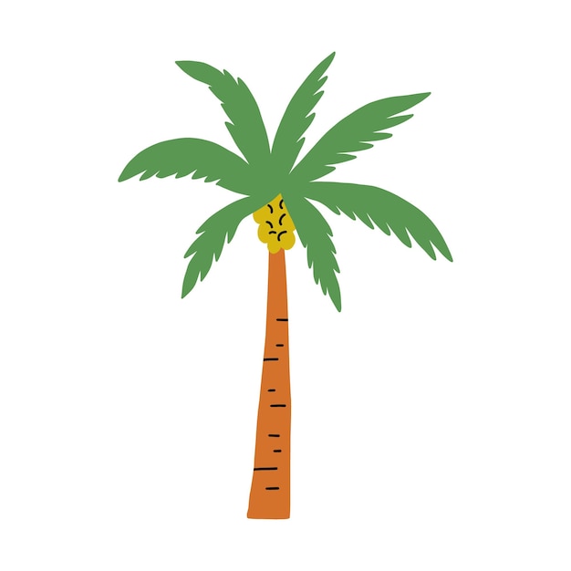 Funky Palm Tree w stylu kreskówek