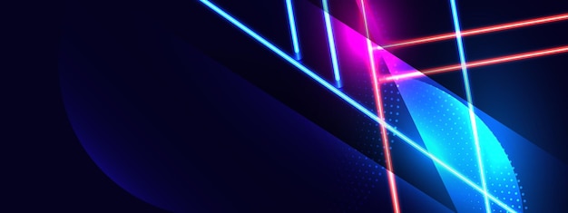 Futuristyczne neonowe abstrakcyjne tło