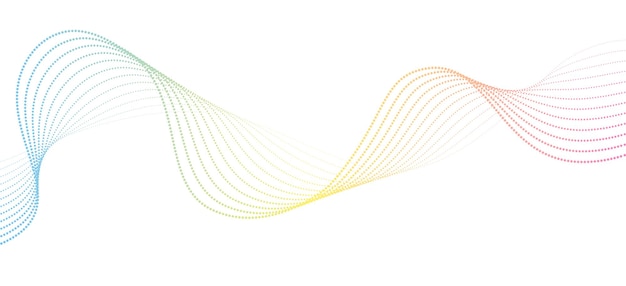 Futuristyczne wektory geometryczne abstrakcyjne kształty neonowy półton gładki falisty kropkowane linie gradient zakrzywiony