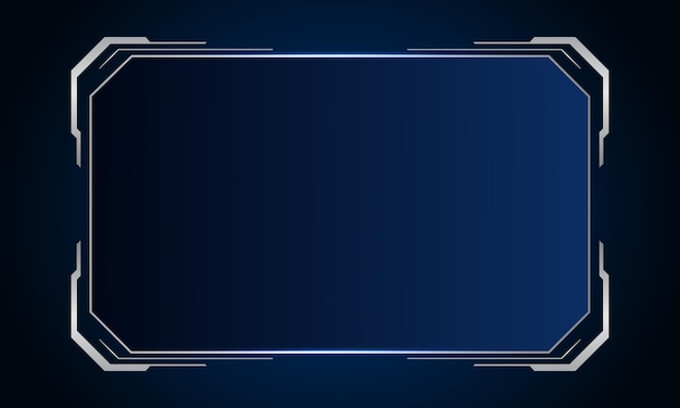 Futuristyczny panel interfejsu HUD do wyświetlania danych