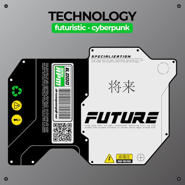 FUTURYSTYCZNY CYBERPUNK UI