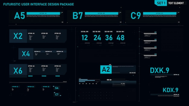 Plik wektorowy futurystyczny element interfejsu użytkownika