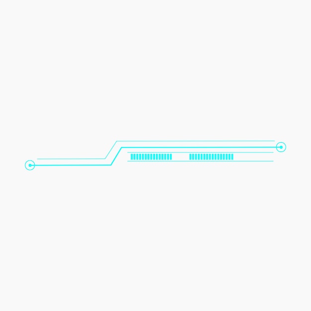 Futurystyczny element linii technologicznej