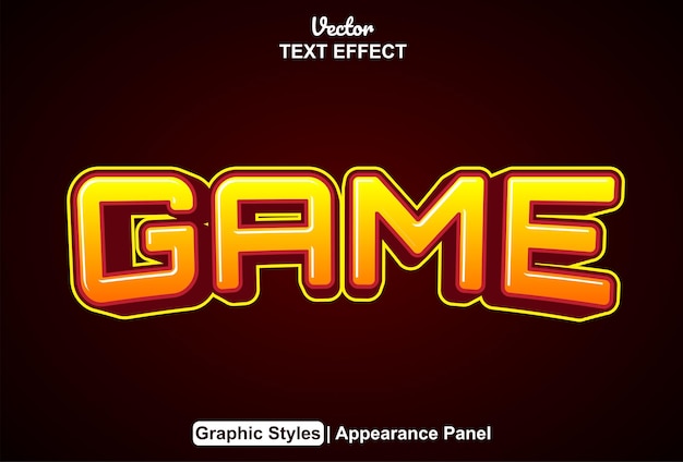 Game over efekt tekstowy ze stylem graficznym i edytowalnym