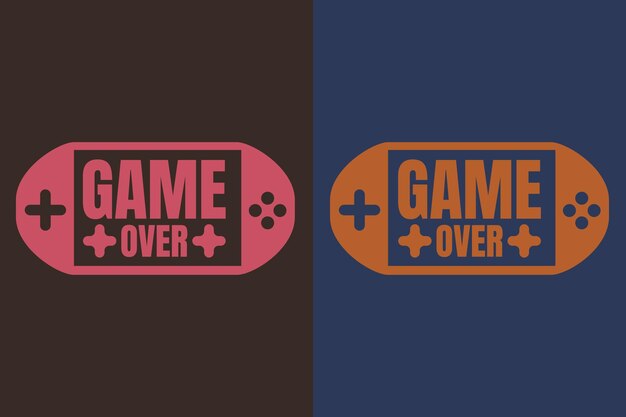 Game Over Gamer Boy Shirt Zabawny Gamer Tee Gamer Prezenty Prezenty Dla Gamer Boy Prezenty Do Tatusia