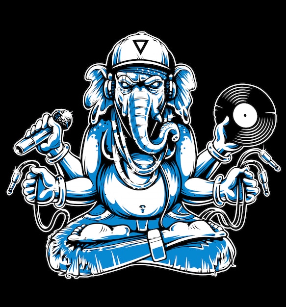 Ganesha Z Atrybutami Muzycznymi