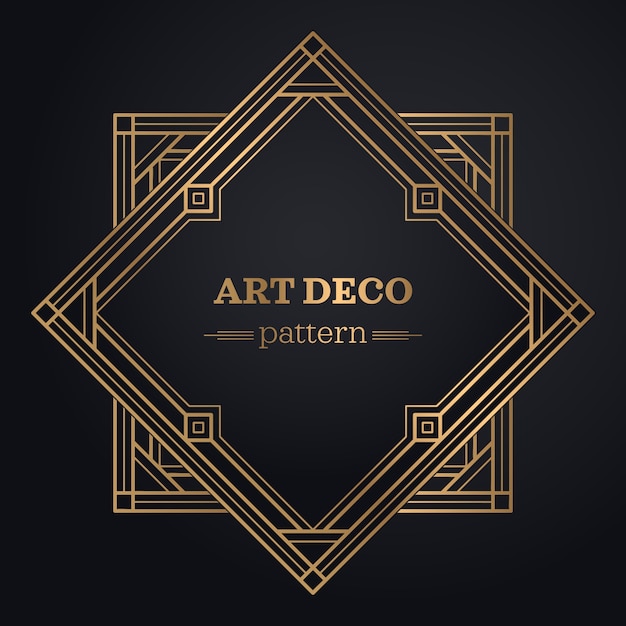 Gatsby art deco tła