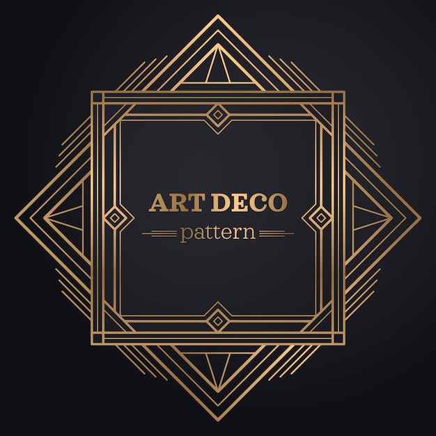Gatsby art deco tła