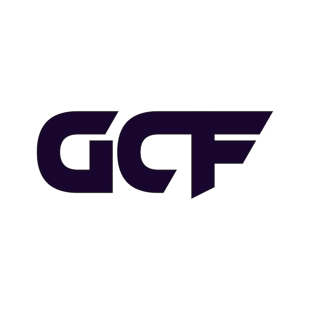 GCF Creative Letter Initial Symbol Icon Wektorowy Projekt Logo