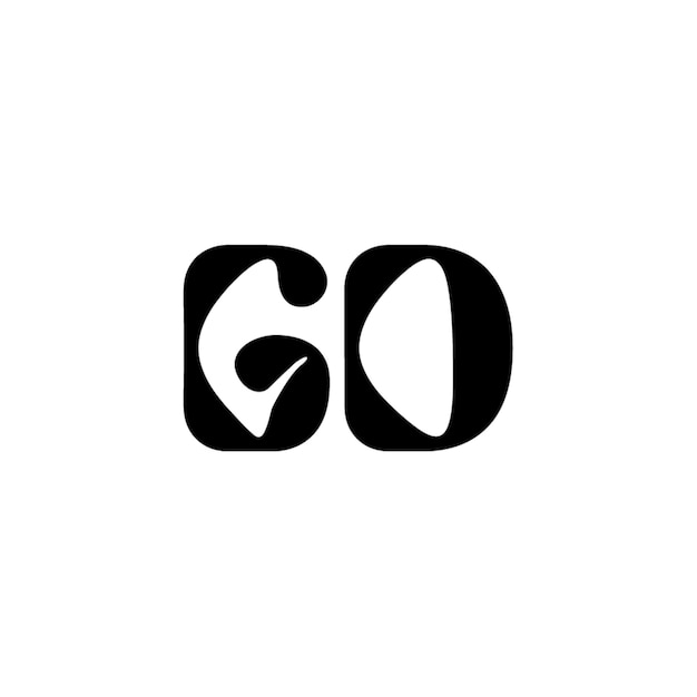 GD monogram logo projekt list tekst nazwa symbol monochromatyczne logotyp alfabet znak proste logo