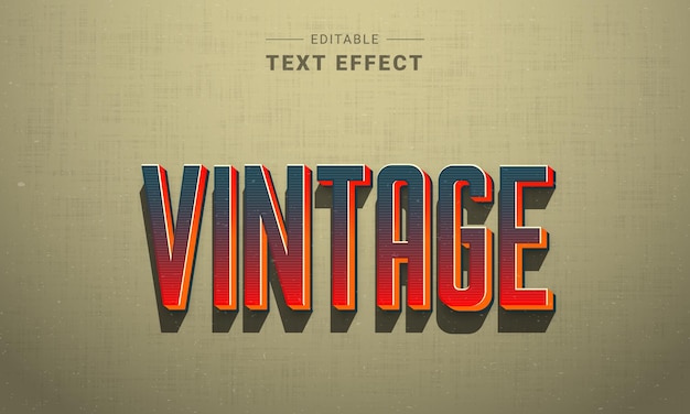 Generator 3d Retro Vintage Typografia