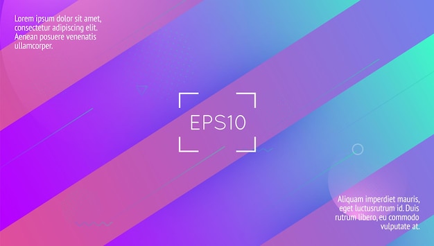 Geometryczna Ulotka Fioletowe Jasne Tło Tech Landing Page Mo