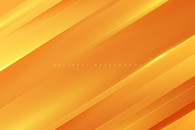 Geometryczne Abstrakcyjne Tło Pomarańczowego Papieru Gradientowego Wyciętego Z Realistycznymi Lekkimi Iskierkami